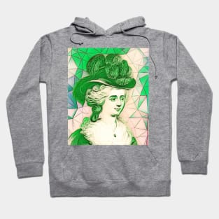 Frances Burney Green Portrait | Frances Burney Artwork 9 Hoodie